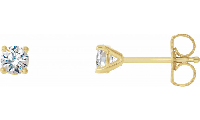 14K Yellow 1/3 CTW Diamond 4-Prong Cocktail-Style Earrings - 297626041P