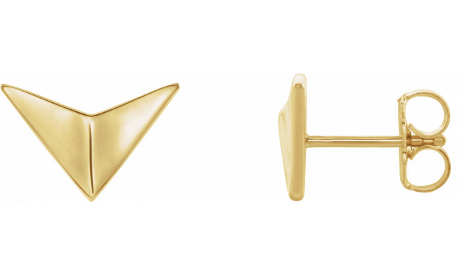 14K Yellow Geometric Earrings - 86822601P