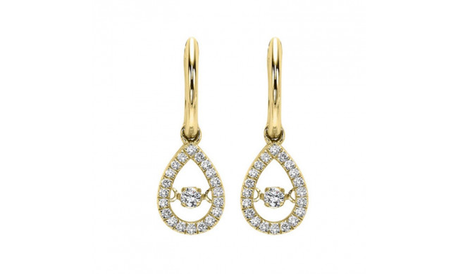 Gems One 14KT Yellow Gold & Diamond Rhythm Of Love Fashion Earrings  - 1/5 ctw - ROL1024-4YC