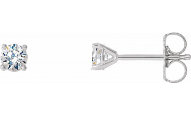 14K White 1/3 CTW Diamond 4-Prong Cocktail-Style Earrings - 297626040P
