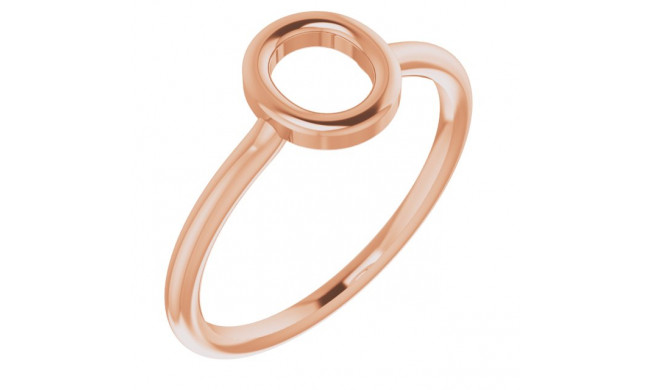 14K Rose Initial O Ring - 51895187P