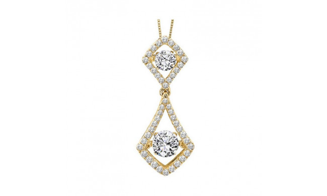 Gems One 14KT Yellow Gold & Diamond Rhythm Of Love Neckwear Pendant  - 3/4 ctw - ROL1010-4YC