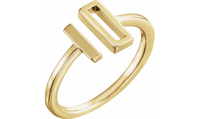 14K Yellow Bar Ring - 51678102P