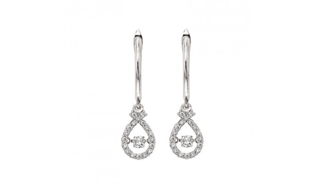 Gems One 14KT White Gold & Diamond Rhythm Of Love Fashion Earrings  - 1/2 ctw - ROL2003-4WC