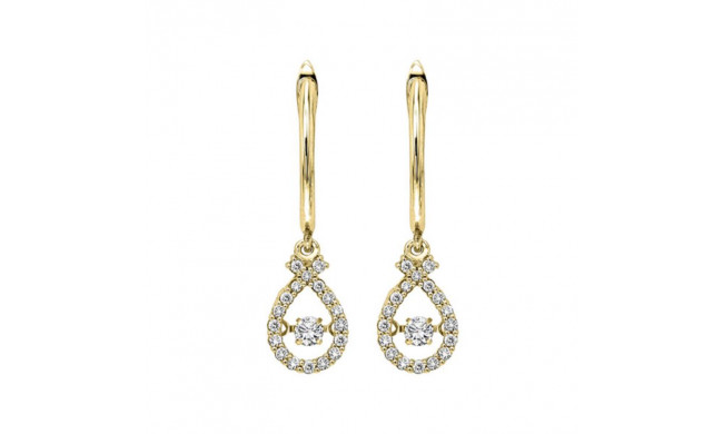 Gems One 14KT Yellow Gold & Diamond Rhythm Of Love Fashion Earrings  - 1/2 ctw - ROL2003-4YC