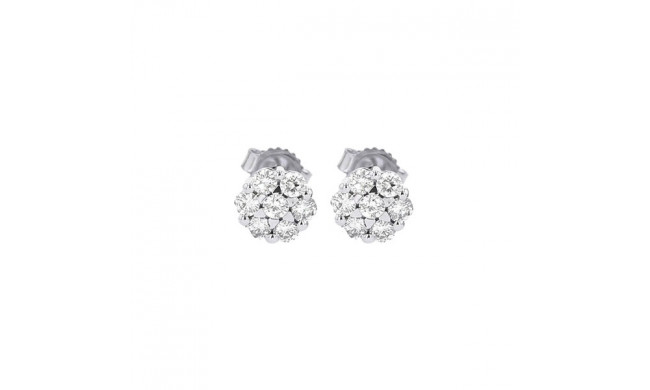 Gems One 14Kt White Gold Diamond (1/10 Ctw) Earring - ER29576-4WH
