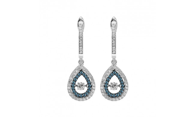 Gems One 14KT White Gold & Diamond Rhythm Of Love Fashion Earrings  - 1/2 ctw - ROL2017-4WCBL