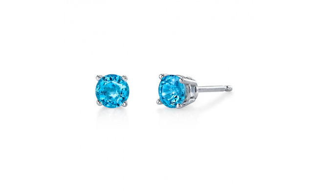 Stanton Color 14k Gold Blue Topaz Earrings