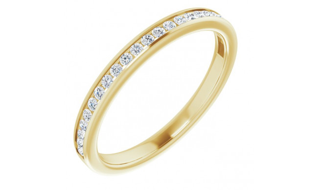 14K Yellow 1/5 CTW Diamond Anniversary Band - 123015601P