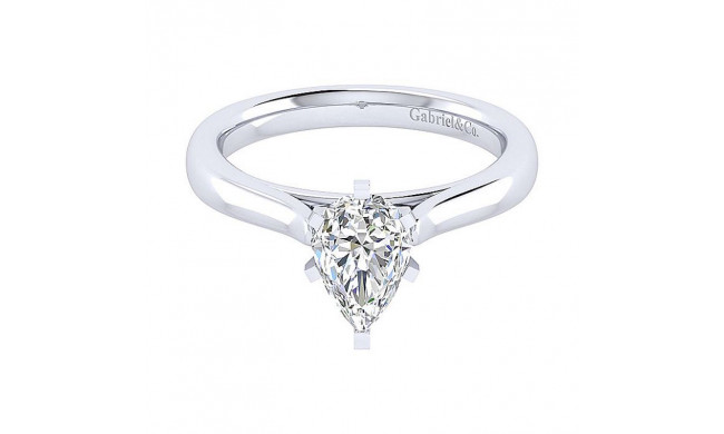 Gabriel & Co 14K White Gold Michelle Solitaire Diamond Engagement Ring - ER6685P4W4JJJ