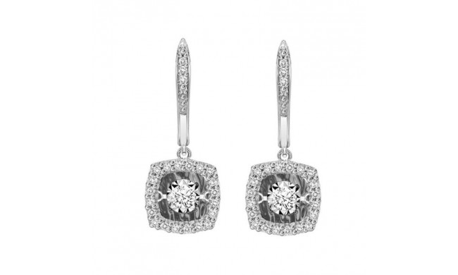 Gems One 14KT White Gold & Diamond Rhythm Of Love Fashion Earrings  - 1/5 ctw - ROL2221-4WC