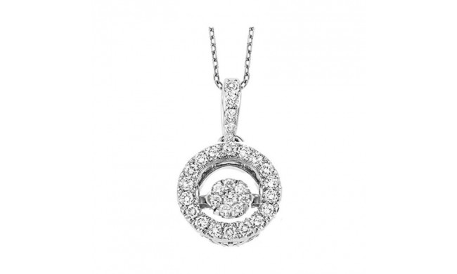 Gems One 14KT White Gold & Diamond Rhythm Of Love Neckwear Pendant  - 1/2 ctw - ROL1243-4WC