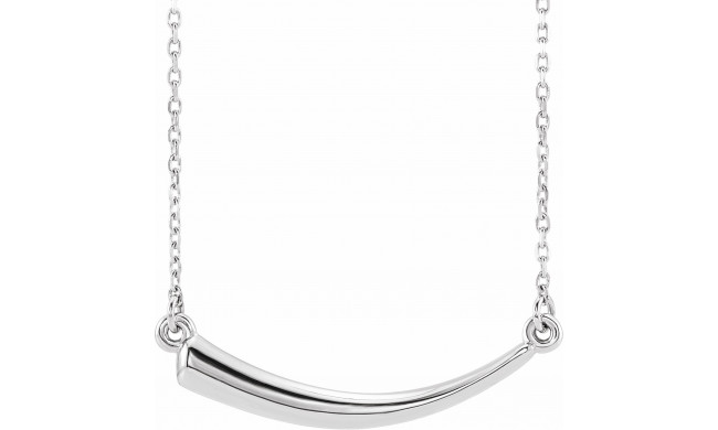 14K White Horn 16-18 Necklace - 86666101P