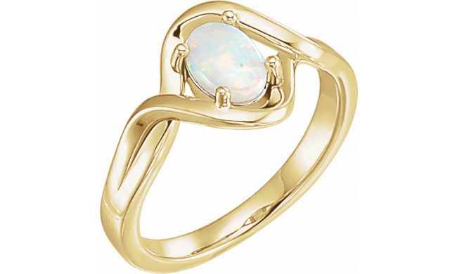 14K Yellow Opal Freeform Ring - 71935601P