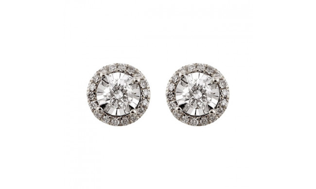 Gems One 14Kt White Gold Diamond (1/3Ctw) Earring - ER30360-4WD