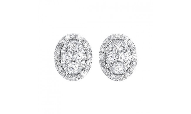 Gems One 14Kt White Gold Diamond (1Ctw) Earring - ER10253-4WC