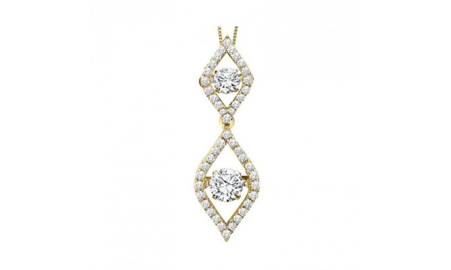 Gems One 14KT Yellow Gold & Diamond Rhythm Of Love Neckwear Pendant  - 3/4 ctw - ROL1007-4YC