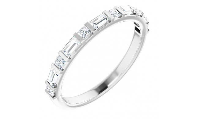 14K White 1/2 CTW Diamond Anniversary Band - 123585600P