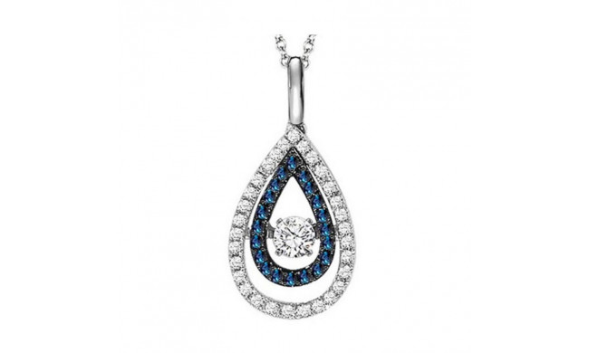 Gems One 14KT White Gold & Diamond Rhythm Of Love Neckwear Pendant   - 3/8 ctw - ROL1017-4WCBL