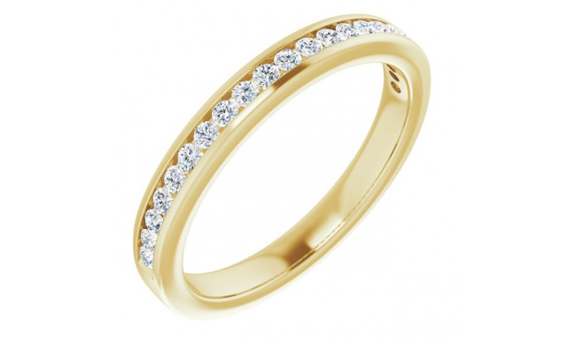 14K Yellow 1/2 CTW Diamond Anniversary Band - 12298160009P