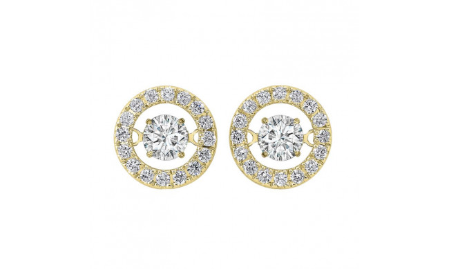 Gems One 14KT Yellow Gold & Diamond Rhythm Of Love Fashion Earrings   - 1 ctw - ROL1210-4YC