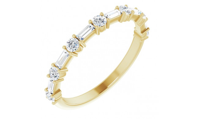 14K Yellow 1/2 CTW Diamond Anniversary Band - 123621601P