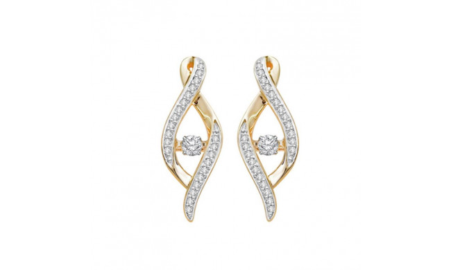 Gems One 10KT White Gold & Diamond Rhythm Of Love Fashion Earrings   - 1/4 ctw - ROL2201-1WC