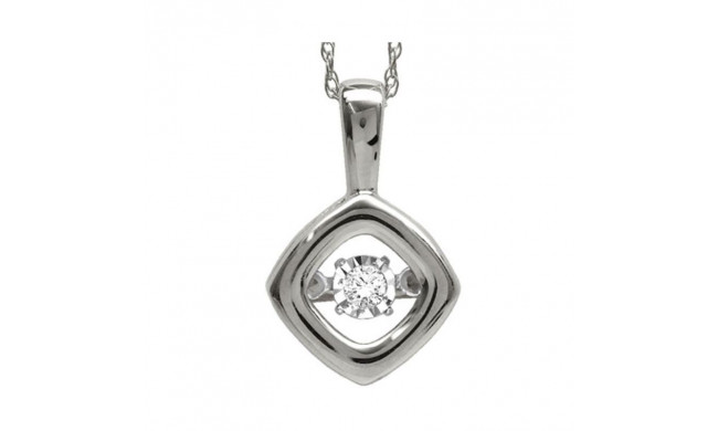 Gems One 14KT White Gold & Diamond Rhythm Of Love Neckwear Pendant  - 1/5 ctw - ROL1128-4WC