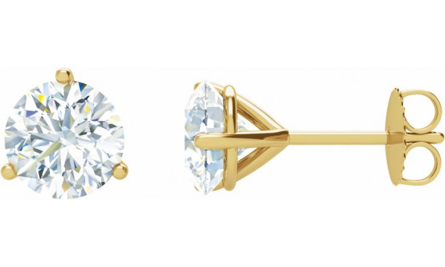 14K Yellow 1 CTW Diamond Stud Earrings - 6623360127P