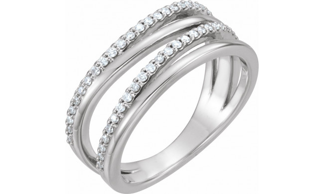 14K White 1/4 CTW Diamond Ring - 123138600P