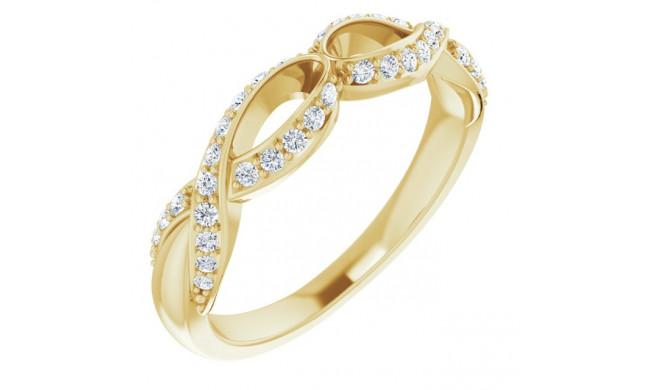 14K Yellow 1/4 CTW Diamond Anniversary Band - 1227826001P