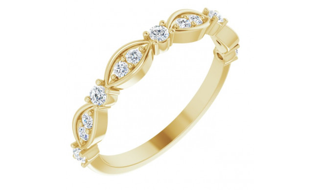 14K Yellow 1/3 CTW Diamond Anniversary Band - 123956601P