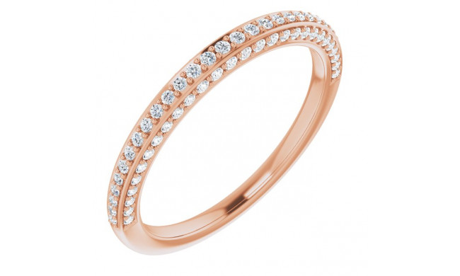 14K Rose 1/3 CTW Diamond Anniversary Band - 123776602P