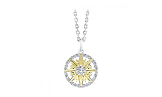 Gems One Silver Cubic Zirconia Pendant - PD10369-SSWY