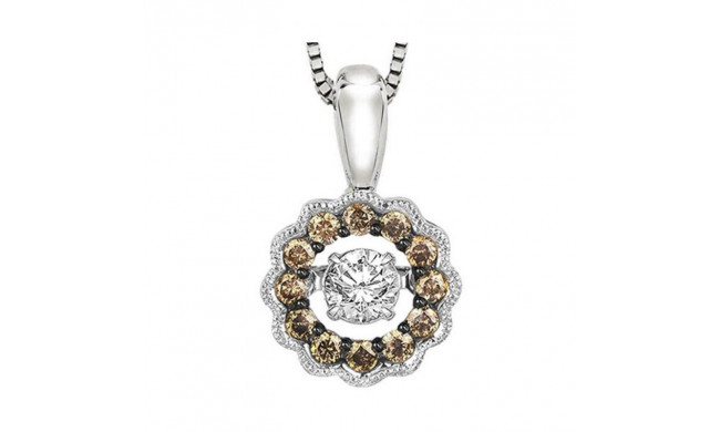 Gems One 14KT White Gold & Diamond Rhythm Of Love Neckwear Pendant  - 3/8 ctw - ROL1081-4WCDB
