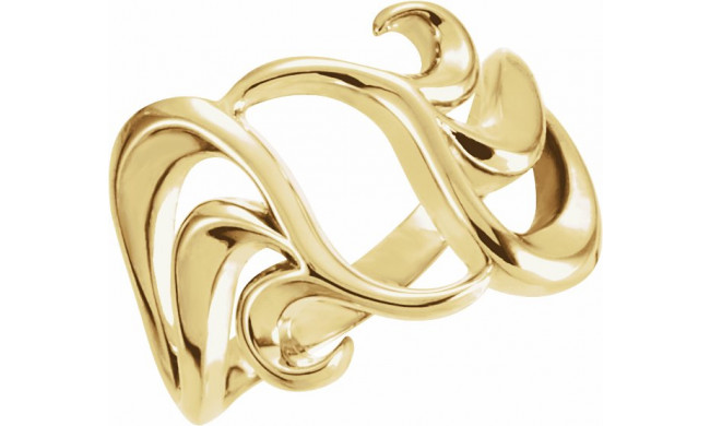 14K Yellow Freeform Ring - 547333034P