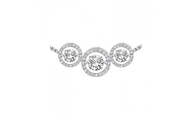 Gems One 14KT White Gold & Diamond Rhythm Of Love Neckwear Pendant  - 1/2 ctw - ROL1090-4WC