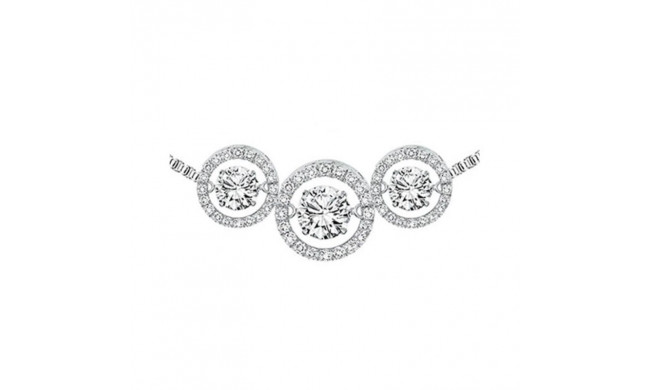 Gems One 14KT White Gold & Diamond Rhythm Of Love Neckwear Pendant  - 1/2 ctw - ROL1090-4WC