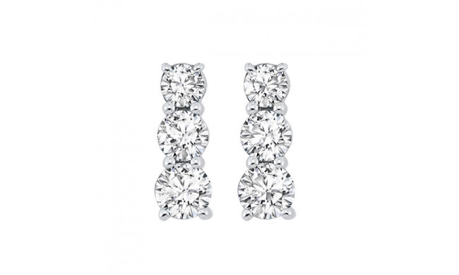 Gems One Silver Diamond (1/3Ctw) Earring - ER10327-SSF