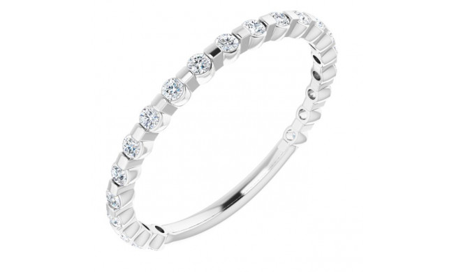 14K White 1/4 CTW Diamond Anniversary Band - 123208600P