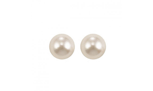 Gems One 14Kt White Gold Pearl (1 Ctw) Earring - PS7.5AA-4W