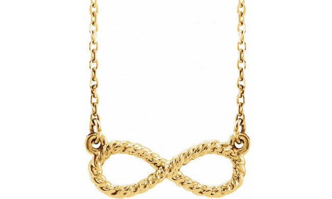 14K Yellow Rope Infinity-Inspired 18 Necklace - 865616001P