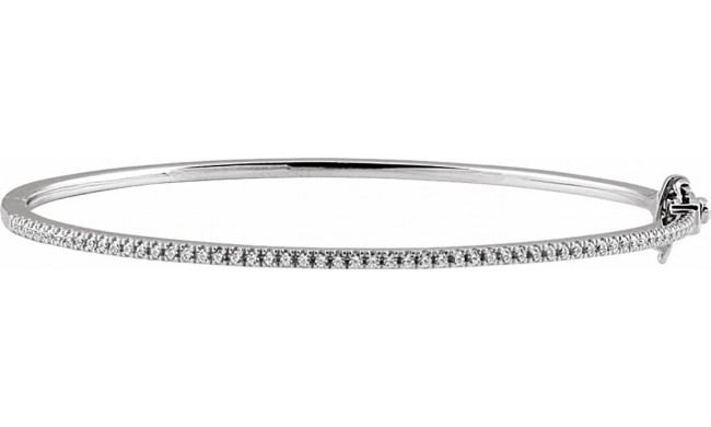 14K White 1/2 CTW Diamond Pavu00e9 7 Bracelet - 65160760000P