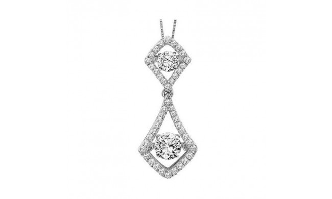 Gems One 14KT White Gold & Diamond Rhythm Of Love Neckwear Pendant  - 3/4 ctw - ROL1010-4WC