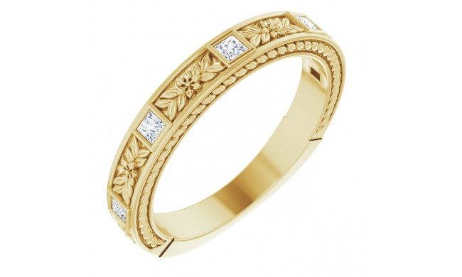 14K Yellow 1/6 CTW Diamond Anniversary Band - 123662601P