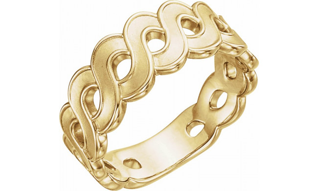 14K Yellow Infinity-Style Ring - 51712102P