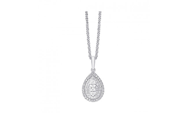 Gems One Silver Diamond (1/5Ctw) Pendant - PD35796-SSDSC