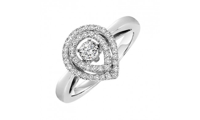 Gems One 10KT White Gold & Diamond Rhythm Of Love Fashion Ring  - 1/3 ctw - ROL1170-1WC
