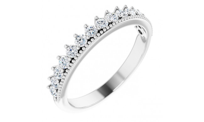 14K White 1/2 CTW Diamond Anniversary Band - 123864600P