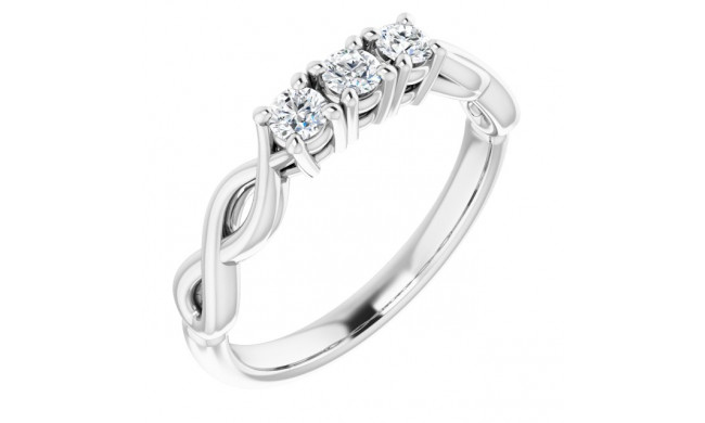 Platinum 3/4 CTW Diamond Anniversary Band - 12286160019P